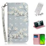 3D Painting Pattern Coloured Drawing Horizontal Flip Leather Case with Holder & Card Slots & Wallet For Motorola Moto G7 Power(Mognolia)