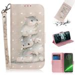 3D Painting Pattern Coloured Drawing Horizontal Flip Leather Case with Holder & Card Slots & Wallet For Motorola Moto G7 / Moto G7 Plus(Three Squirrels)