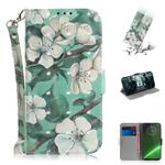 3D Painting Pattern Coloured Drawing Horizontal Flip Leather Case with Holder & Card Slots & Wallet For Motorola Moto G7 / Moto G7 Plus(Watercolor Flower)