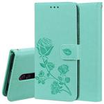 Rose Embossed Horizontal Flip PU Leather Case with Holder & Card Slots & Wallet for Xiaomi Redmi K20 / K20 Pro(Green)