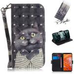 3D Painting Pattern Coloured Drawing Horizontal Flip Leather Case with Holder & Card Slots & Wallet For Nokia 3.1 Plus(Hug Cat)