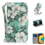 3D Painting Pattern Coloured Drawing Horizontal Flip Leather Case with Holder & Card Slots & Wallet For Galaxy A30(Watercolor Flower)