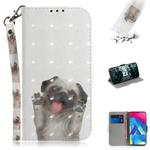 3D Painting Pattern Coloured Drawing Horizontal Flip Leather Case with Holder & Card Slots & Wallet For Galaxy M10(Pug)