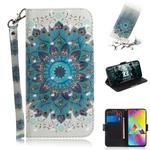 3D Painting Pattern Coloured Drawing Horizontal Flip Leather Case with Holder & Card Slots & Wallet For Galaxy M20(Paecock)