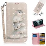 3D Painting Pattern Coloured Drawing Horizontal Flip Leather Case with Holder & Card Slots & Wallet For Sony Xperia 10 Plus(Three Squirrels)