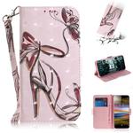 3D Painting Pattern Coloured Drawing Horizontal Flip Leather Case with Holder & Card Slots & Wallet  For Sony Xperia L3(Butterfly High Heels)