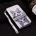 Laser 3D Pattern Colored Drawing Horizontal Flip Leather Case with Holder & Card Slots & Photo Frame for Galaxy S10(Mirror Cat)