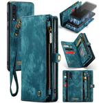 CaseMe-008 For Samaung Galaxy A30S／A50S／A50 Detachable Multifunctional Flip Leather Case (Blue)