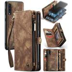 CaseMe-008 For Samaung Galaxy A30S／A50S／A50 Detachable Multifunctional Flip Leather Case (Brown)