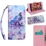 3D Painting Pattern Coloured Drawing Horizontal Flip TPU + PU Leather Case with Holder & Card Slots & Wallet For LG Stylo 5(Roaring Wolf)