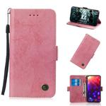 Multifunctional Horizontal Flip Retro Leather Case with Card Slot & Holder for Huawei P30 Pro(Pink)