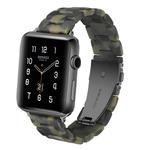 Simple Fashion Resin Watch Band for Apple Watch Series 5 & 4 40mm & Series 3 & 2 & 1 38mm(Dumb Army Green)