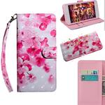 3D Painting Pattern Coloured Drawing Horizontal Flip TPU + PU Leather Case with Holder & Card Slots & Wallet For Nokia 1 Plus(Red FLower)