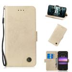 Multifunctional Horizontal Flip Retro Leather Case with Card Slot & Holder for Sony Xperia L3(Gold)