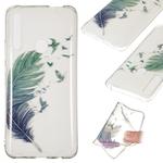 Coloured Drawing Transparent Clear TPU Case for Huawei P Smart Z(Feather)