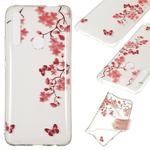 Coloured Drawing Transparent Clear TPU Case for Huawei P Smart Z(Maple leaves)