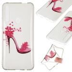 Coloured Drawing Transparent Clear TPU Case for Huawei P Smart Z(High-heeled shoes)
