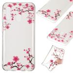 Coloured Drawing Transparent Clear TPU Case for  Galaxy A20e(Plum blossom)