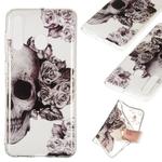 Coloured Drawing Transparent Clear TPU Case for Galaxy A60(Skull)