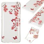 Coloured Drawing Transparent Clear TPU Case for Galaxy A80 / A90(Maple leaves)