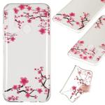 Coloured Drawing Transparent Clear TPU Case for Huawei P20 lite (2019)(Plum blossom)