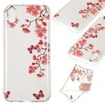 Coloured Drawing Transparent Clear TPU Case(Maple leaves)