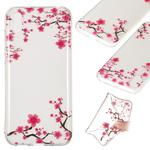 Coloured Drawing Transparent Clear TPU Case(Plum blossom)