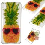 Coloured Drawing Transparent Clear TPU Case for Xiaomi Redmi 7A(Pineapple)