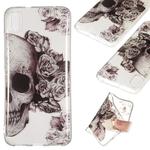 Coloured Drawing Transparent Clear TPU Case for Xiaomi Redmi 7A(Skull)