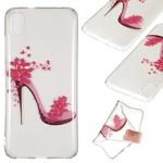 Coloured Drawing Transparent Clear TPU Case for Xiaomi Redmi 7A(High-heeled shoes)