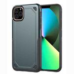 For iPhone 11 Pro Max Shockproof Rugged Armor Protective Case (Navy Blue)
