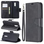 Retro Lambskin Texture Pure Color Horizontal Flip PU Leather Case with Holder & Card Slots & Wallet & Lanyard for Nokia 3.2(Black)