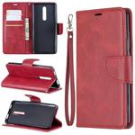 Retro Lambskin Texture Pure Color Horizontal Flip PU Leather Case with Holder & Card Slots & Wallet & Lanyard for Xiaomi Redmi K20(Red)