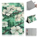 3D Colored Drawing Universal Horizontal Flip Leather Case, with Holder & Card Slot & Wallet for 7 inch Tablet PC(Watercolor Flower)