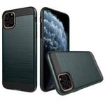 Brushed Texture Shockproof Rugged Armor Protective Case for iPhone 11 Pro(Navy Blue)