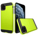 Brushed Texture Shockproof Rugged Armor Protective Case for iPhone 11 Pro(Green)