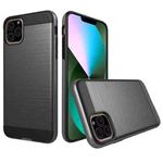 Brushed Texture Shockproof Rugged Armor Protective Case for iPhone 11 Pro Max(Grey)