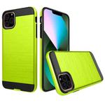 Brushed Texture Shockproof Rugged Armor Protective Case for iPhone 11 Pro Max(Green)