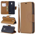 Litchi Texture Pure Color Horizontal Flip PU Leather Case with Holder & Card Slots & Wallet & Lanyard for Nokia 2.2(Brown)