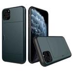 For iPhone 11 Pro Shockproof Rugged Armor Protective Case with Card Slot (Navy Blue)