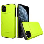 For iPhone 11 Pro Shockproof Rugged Armor Protective Case with Card Slot (Green)