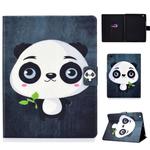Colored Drawing Universal Voltage Craft Cloth TPU Protective Case, with Holder & Sleep / Wake-up Function & Card Slots & Anti-slip Strip for iPad 2 / 3 / 4(Panda)