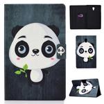 Colored Drawing Universal Voltage Craft Cloth TPU Protective Case, with Holder & Sleep / Wake-up Function & Card Slots & Anti-slip Strip for Galaxy Tab A 10.5 T590 / T595(Panda)