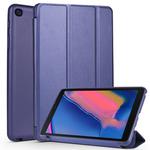 Cowhide Texture Horizontal Flip Leather Case for Galaxy Tab A8 (2019) P200 / P205, with Holder(Dark Blue)