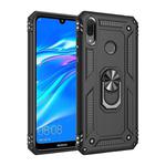 Armor Shockproof TPU + PC Protective Case with 360 Degree Rotation Holder for Huawei Y6 2019(Black)