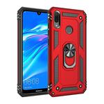 Armor Shockproof TPU + PC Protective Case with 360 Degree Rotation Holder for Huawei Y6 2019(Red)