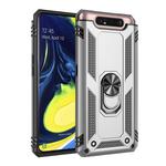 Armor Shockproof TPU + PC Protective Case with 360 Degree Rotation Holder for Galaxy A80(Silver)