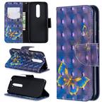 3D Colored Drawing Horizontal Flip Leather Case with Holder & Card Slots & Wallet For Nokia 4.2(Butterfly)