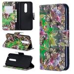 3D Colored Drawing Horizontal Flip Leather Case with Holder & Card Slots & Wallet For Nokia 4.2(Green Butterfly)
