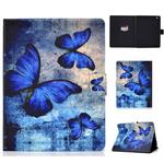 Colored Drawing Universal Voltage Craft Cloth TPU Protective Case, with Holder & Sleep / Wake-up Function & Card Slots & Anti-slip Strip for iPad 2 / 3 / 4(Butterfly)